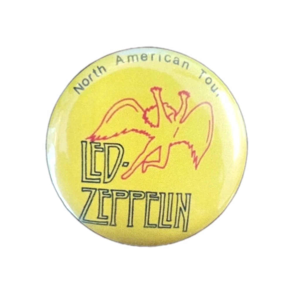 Led‎ Zeppelin North American Tour Yellow Lapel Pin